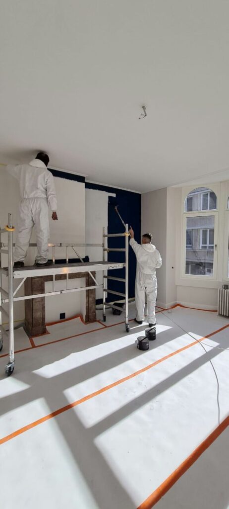 Peintre à Bruxelles – travaux de peinture intérieure, murs et plafonds par Goldmann.EU